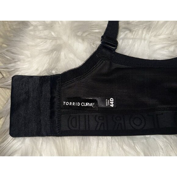 Torrid Curve Logo Red Plaid Cotton Lightly Lined T-Shirt Bra UW Womens 44D - Picture 7 of 8